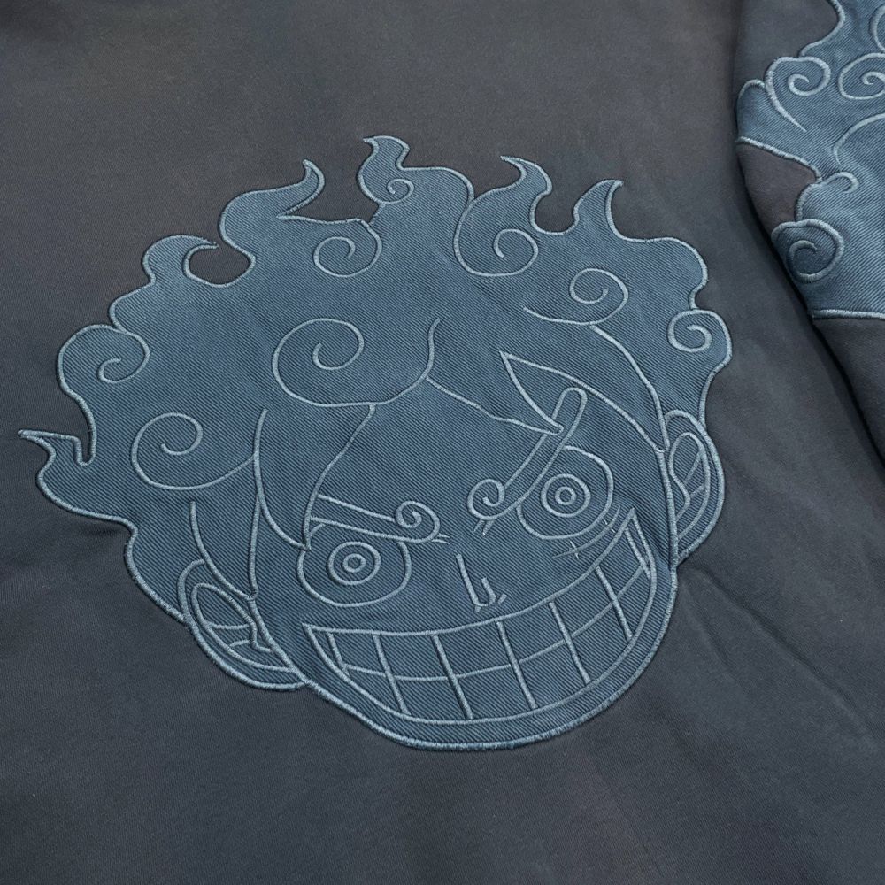 Bound-Edge Embroidery decoration craft on custom apparel by Huaxing Apparel
