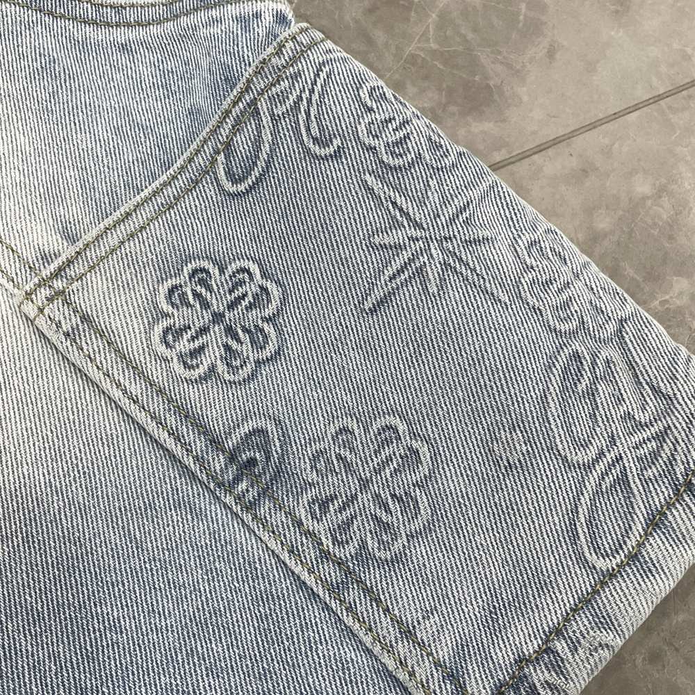 Embossing decoration craft on custom apparel by Huaxing Apparel