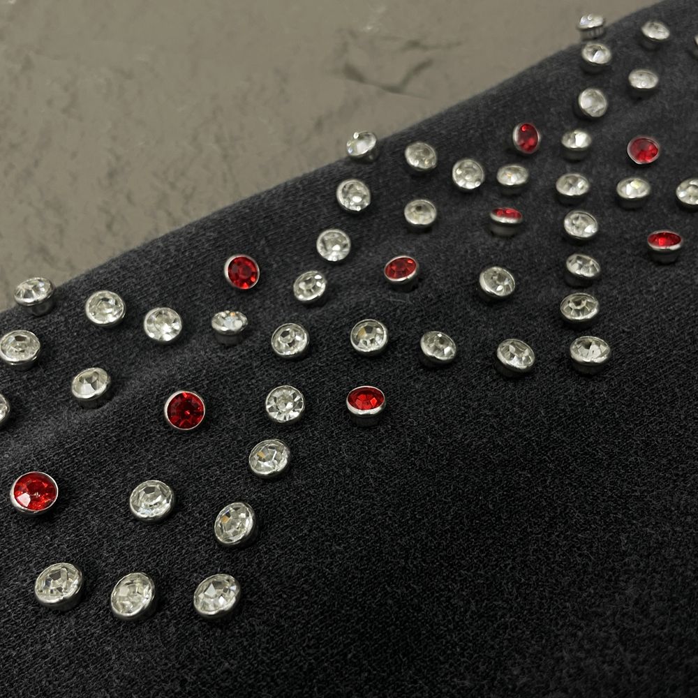 Sewn Gemstones decoration craft on custom apparel by Huaxing Apparel