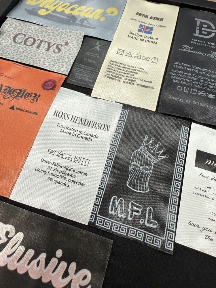 Custom Labels customization option 2 for apparel brands